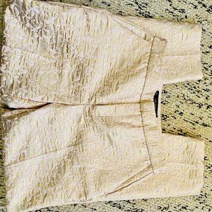 Zara Pants - Gold Jacquard Print - Straight